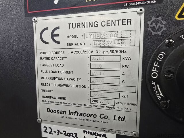 Torno CNC Daewoo Lynx 2200