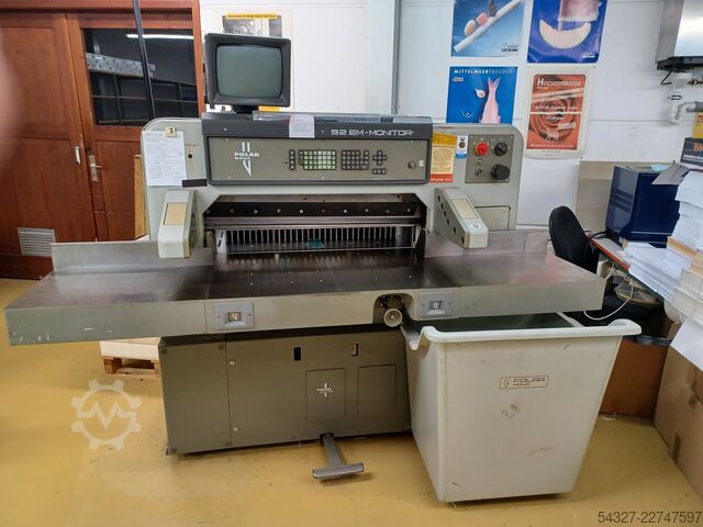 कागज काटने की मशीन Polar Mohr 92 EM Monitor