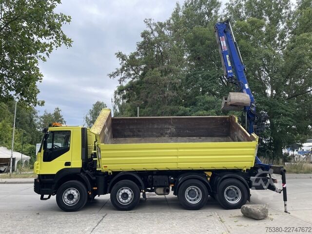 رافعة مثبتة على شاحنة iveco Stralis AD340T41  8x4 *KLIMA*PENZ 10.83H Kran*