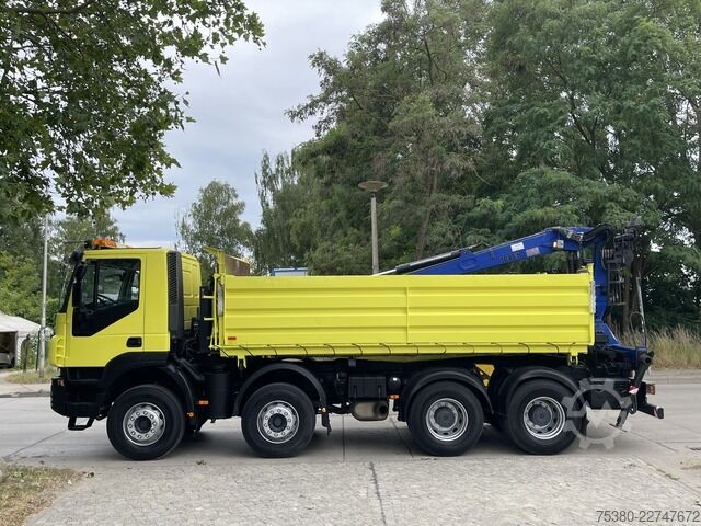 رافعة مثبتة على شاحنة iveco Stralis AD340T41  8x4 *KLIMA*PENZ 10.83H Kran*