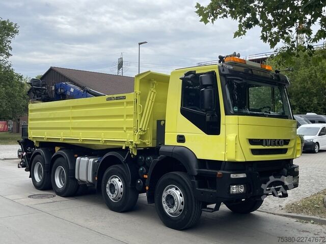رافعة مثبتة على شاحنة iveco Stralis AD340T41  8x4 *KLIMA*PENZ 10.83H Kran*