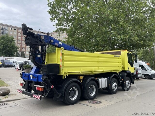 رافعة مثبتة على شاحنة iveco Stralis AD340T41  8x4 *KLIMA*PENZ 10.83H Kran*