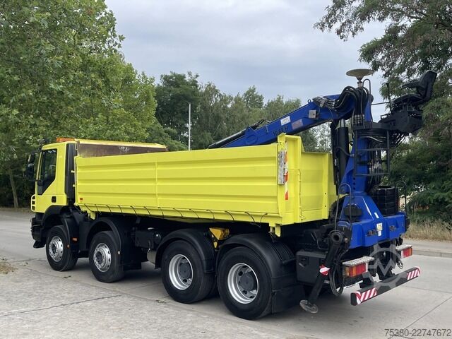 رافعة مثبتة على شاحنة iveco Stralis AD340T41  8x4 *KLIMA*PENZ 10.83H Kran*