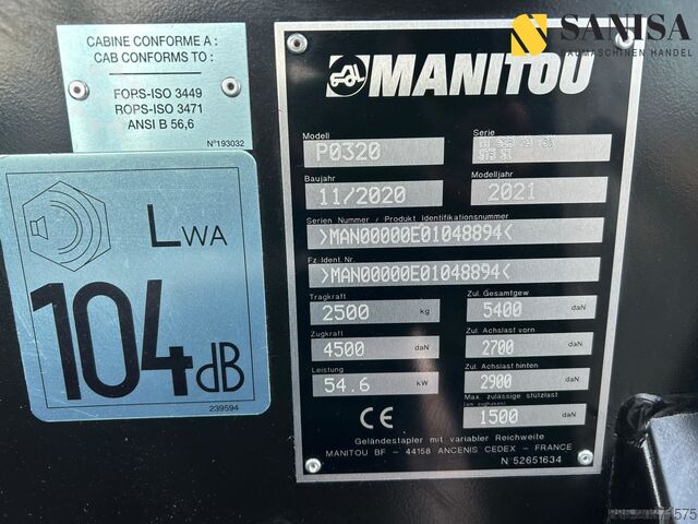 Teleskoplader Manitou MT625 Comfort Teleskoplader/Arbeitsbühne/Lasthacken
