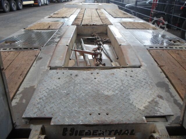Trailer gandeng low loader HIEBENTHAL TTM 30/ 3 Achsen/ VERZINKT !!