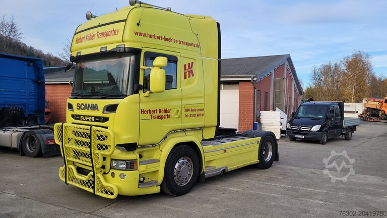 Standard SZM Scania R 580 V 8 Retarder Standklima Alu Felgen