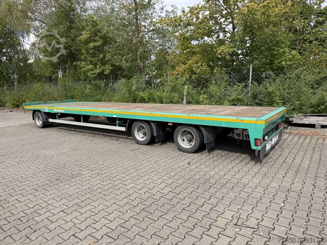 Lågbyggd trailer Müller-Mitteltal TP 24,0  3 Achs Jumbo Prischen 9,40 m, Wenig Benutzt