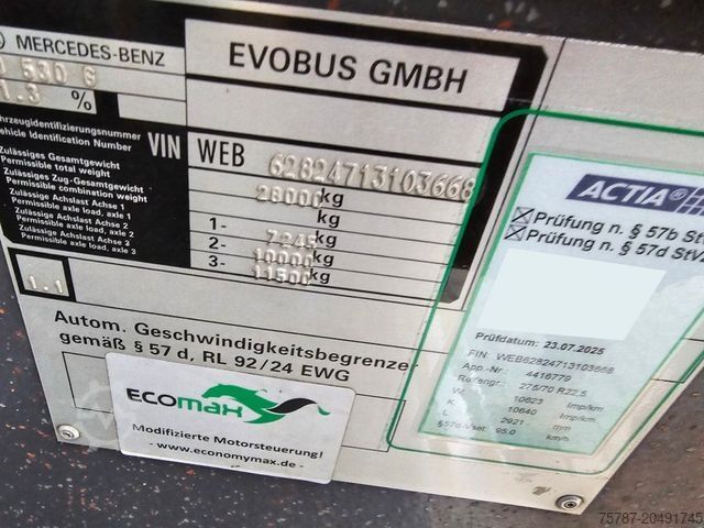 Articulated bus MERCEDES-BENZ O 530 G, Gelenkbus, 3 Achser, Retarder