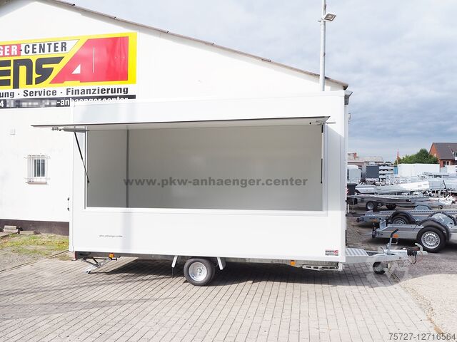  VerkaufsanhÃ¤nger SellerH-XL 1300kg 420x200x230cm Hochlader