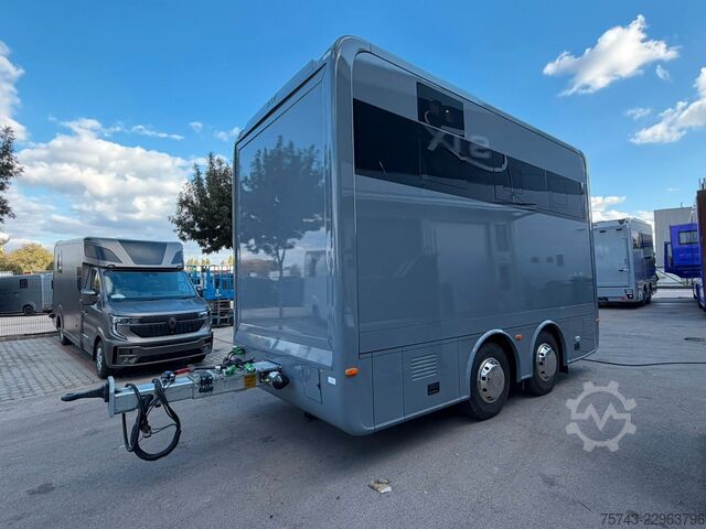 Ρυμουλκούμενο μεταφοράς αλόγων  STX Trailer  4 Pferde Wohnung, Dusche, Neu