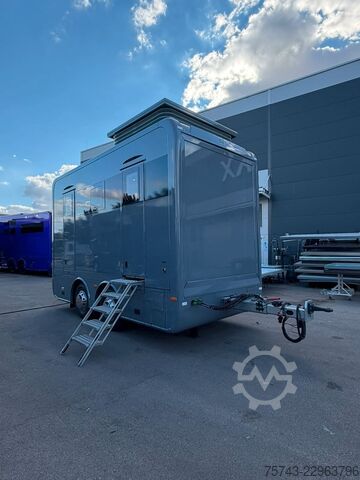 Ρυμουλκούμενο μεταφοράς αλόγων  STX Trailer  4 Pferde Wohnung, Dusche, Neu