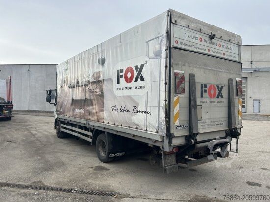 Tovorno vozilo s ravno platformo in ponjavo DAF LF 55 250 PLANE MIT LBW, E5