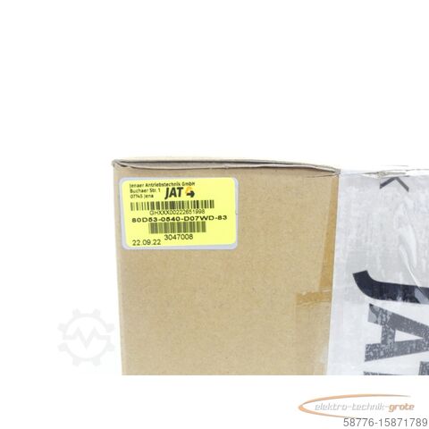 モーター JAT Ecospeed 80D53-0540-D07WD-83 SN:GHXXX00222651998 - ungeb.! -