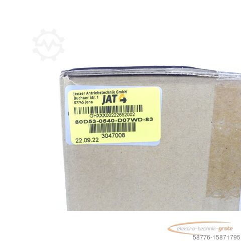 モーター JAT ECOSPEED 80D53-0540-D07WD-83 SN:GHXXX00222652002 - ungeb.! -