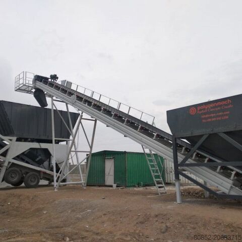 Инсталация за смесване на бетон Polygonmach PMC100 90m3 mobile batching plant- self serecti...