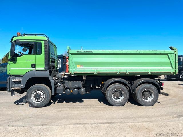 Xe ben ba chiều MAN TGS 26.460 / Meiller Stahl 3-Seitenkipper/6x6/AP