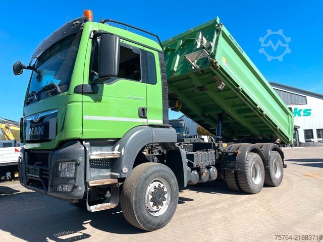 Xe ben MAN TGS 26.460 / Meiller Stahl 3-Seitenkipper/6x6/AP