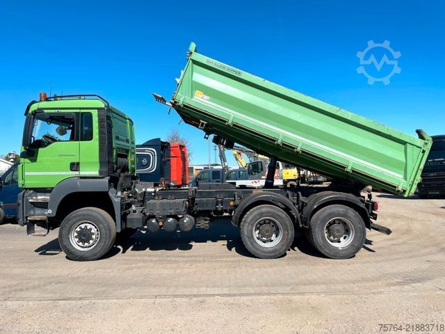 Xe ben MAN TGS 26.460 / Meiller Stahl 3-Seitenkipper/6x6/AP