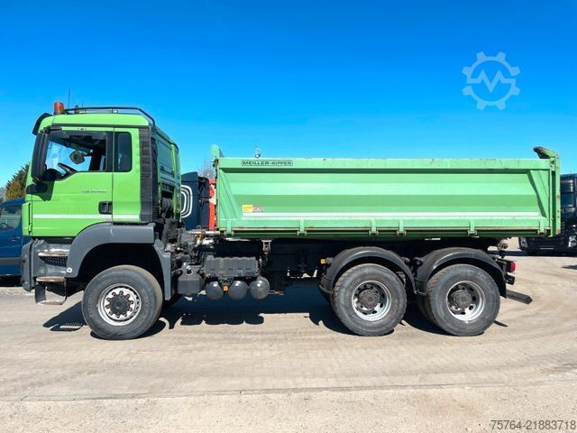 Xe ben MAN TGS 26.460 / Meiller Stahl 3-Seitenkipper/6x6/AP