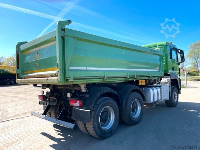 Xe ben MAN TGS 26.460 / Meiller Stahl 3-Seitenkipper/6x6/AP