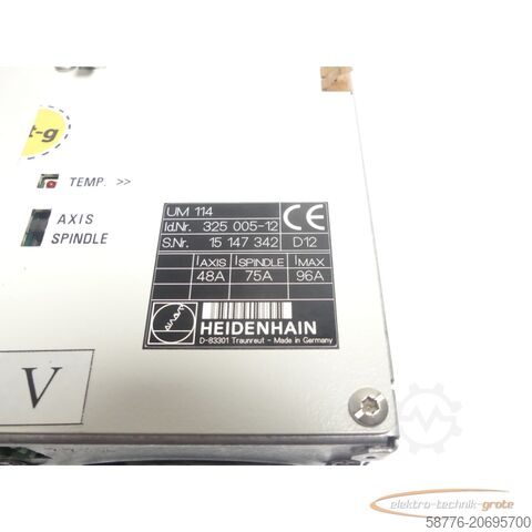  Heidenhain UM 114 ID 325 005-12 SN15147342 im Austausch (Exchange)