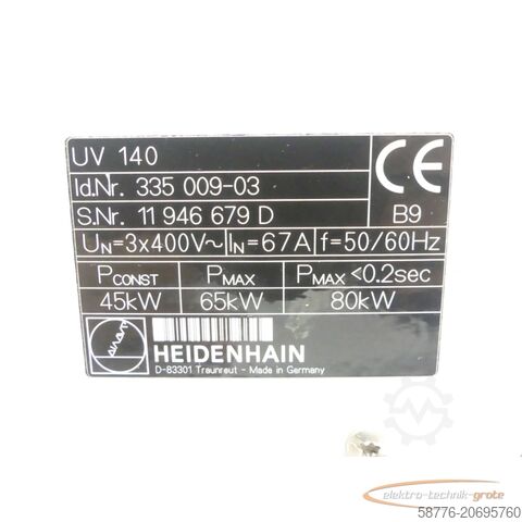 Heidenhain UV140 ID: 335 009-03 SN: 11946679D - generalüberholt mit 3 Monaten Gewährleistung-