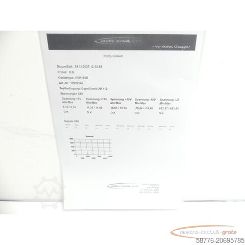Heidenhain component Heidenhain UVR 150D 390 421-01 SN12932146 im Austausch (Exchange)