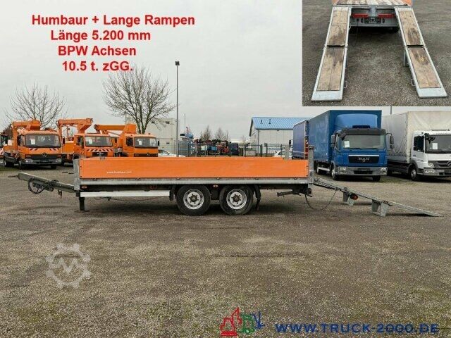 Naczepa niskopodwoziowa Humbaur Humbaur HT Tandem Tieflader + Rampen zGG. 10.5 t.