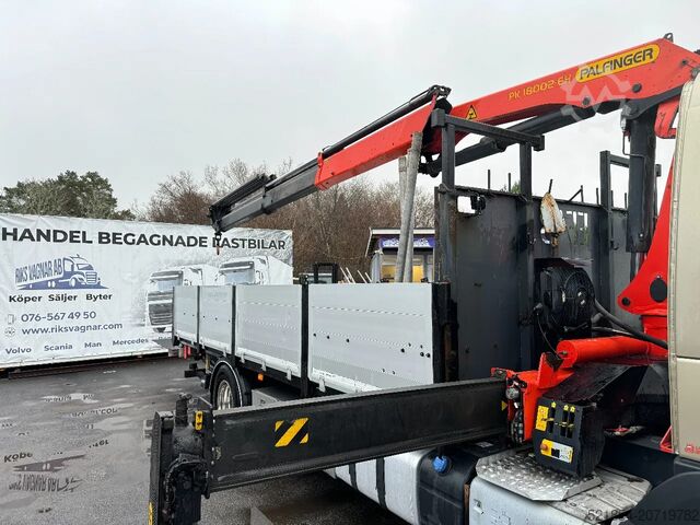 Platforma ładunkowa Volvo FM 11.330 4x2, Flatbed-truck with 18t/m Crane, ...