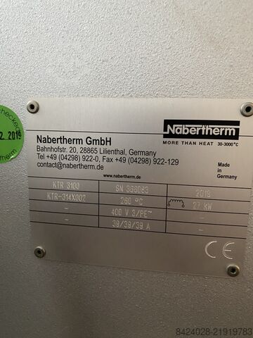 Secador de câmara Nabertherm KTR 3100