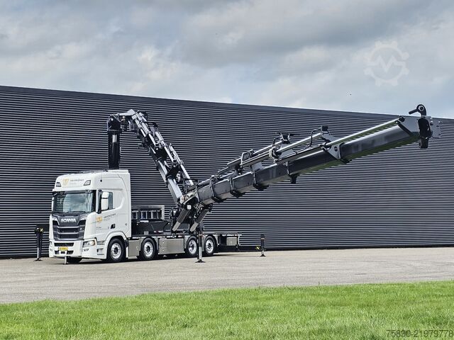 Autokrāna kravas automašīna Scania R590 8x2*6 / TREKKER / PALFINGER PK 92002 - JIB...
