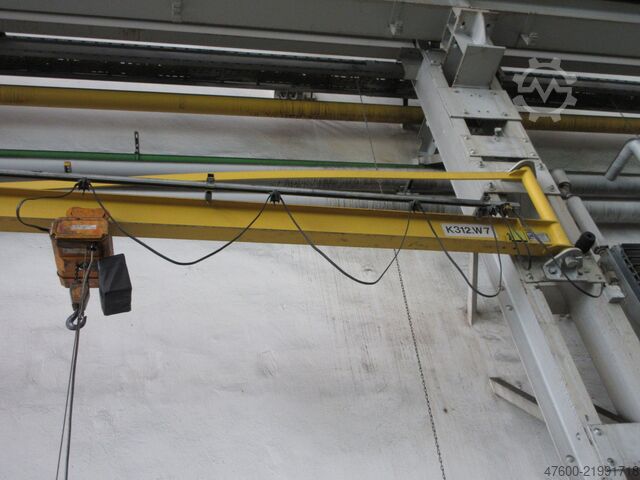  Vetter PW Demag Drehkran Hallenkran Kran Wandschwenkkran L 5m NL500Kg Kettenzug