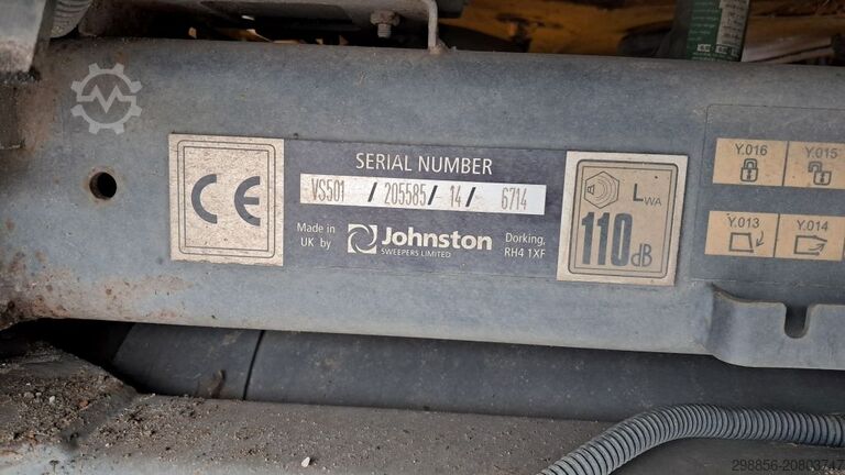 सड़क स्वीपर ट्रक DAF LF met Johnston VS501