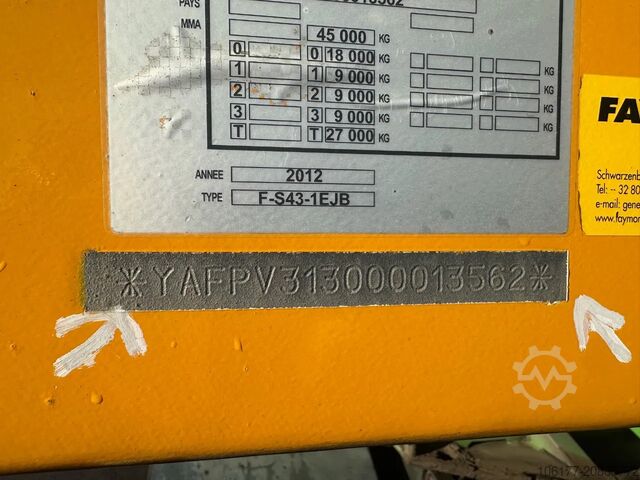 Chargeur intérieur Faymonville F-S43-1EJB