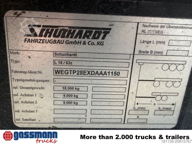 丸太運搬用トレーラー L18/63e