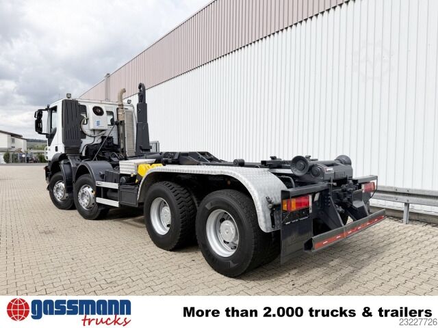 Truk container hook arm (roll-off) Iveco Trakker AD340T41/P 8x4, EEV, Standklima