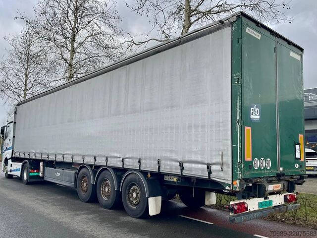 Плъзгащи се брезенти Fruehauf SAF,  pallet box, sliding  roof