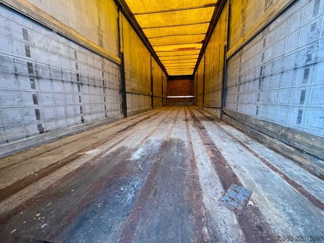 Плъзгащи се брезенти Fruehauf SAF,  pallet box, sliding  roof