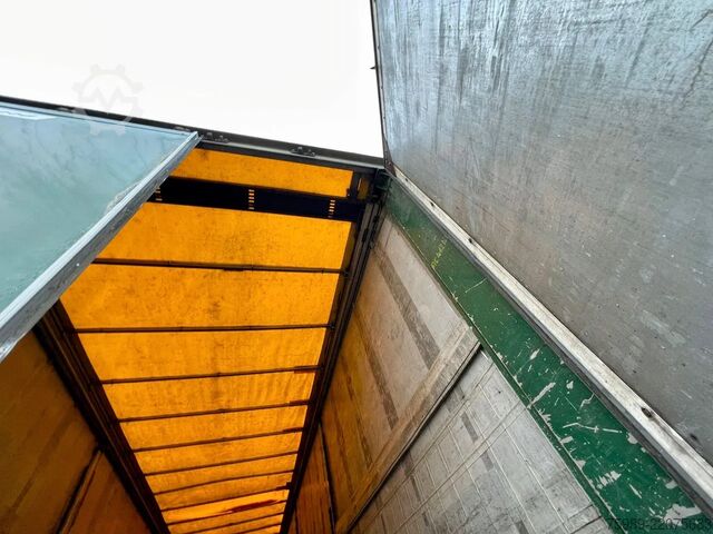Плъзгащи се брезенти Fruehauf SAF,  pallet box, sliding  roof