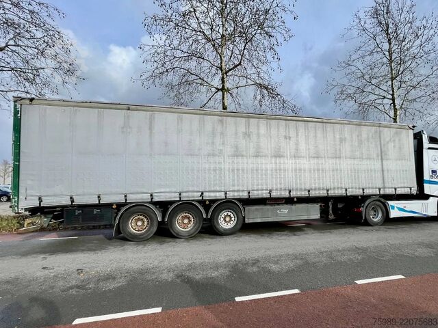 Плъзгащи се брезенти Fruehauf SAF,  pallet box, sliding  roof