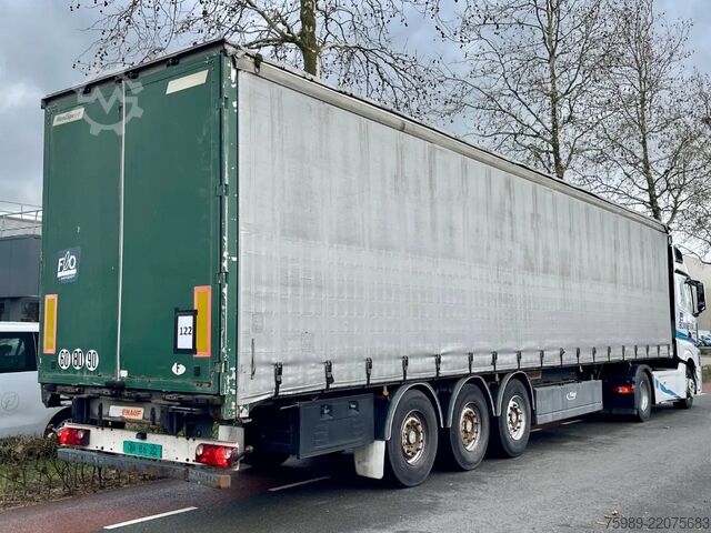 Плъзгащи се брезенти Fruehauf SAF,  pallet box, sliding  roof