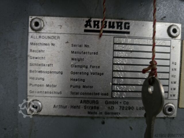 Spritzgießmaschine Arburg 420 M 800/100-225
