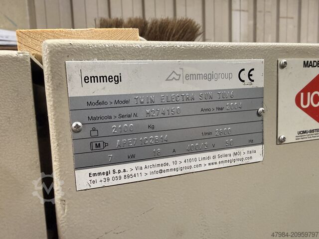 Dubbla kap- och geringssåg EMMEGI TWIN ELECTRA SUN TU/6