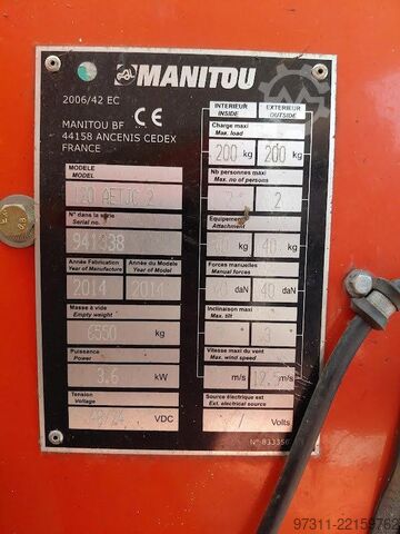 Αρθρωτή τηλεσκοπική πλατφόρμα εργασίας Manitou 120AETJ C 3D