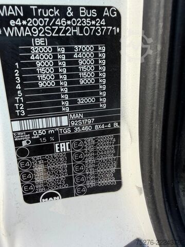 Sistem ruku kuke MAN TGS 35.460 8x4 Haaksysteem / Z kraan Euro 6