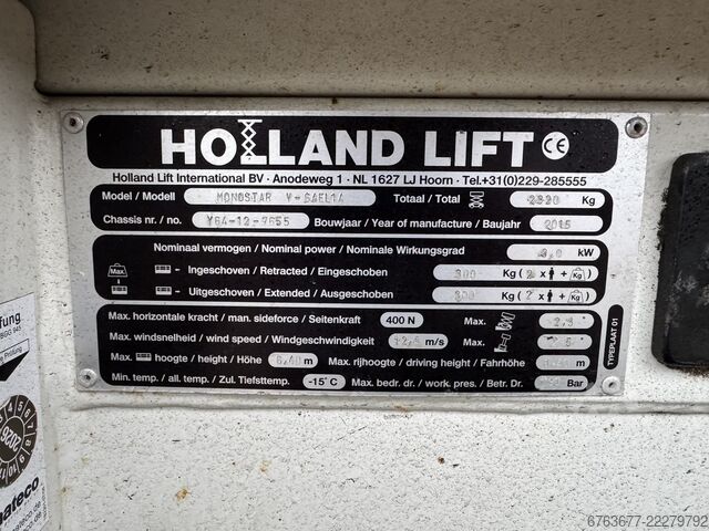 Holland-Lift Y 64 EL 14 剪叉式升降机 / 剪叉升降平台，工作高度8.4米，电动，2015年 HOLLAND-LIFT Y 64 EL 14 Schaarhoogwerker / Sciccor lift 8.4M Werkhoogte Elektrisch 2015