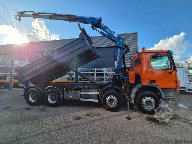 System för krokarm Mercedes-Benz Actros 3241 8X4 Containersysteem/ 20T HMF crane...