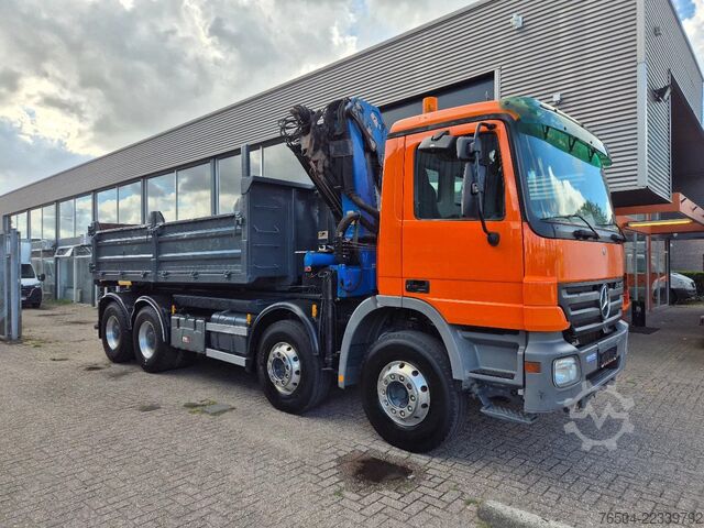 System för krokarm Mercedes-Benz Actros 3241 8X4 Containersysteem/ 20T HMF crane...