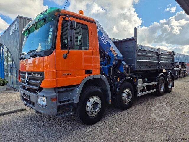 System för krokarm Mercedes-Benz Actros 3241 8X4 Containersysteem/ 20T HMF crane...