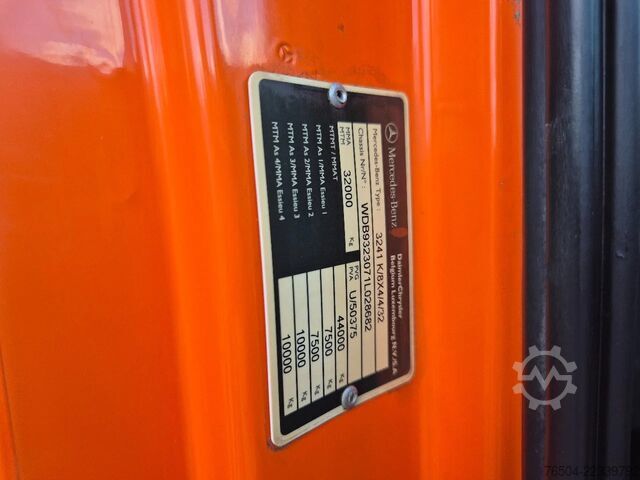Sistema de brazo de gancho Mercedes-Benz Actros 3241 8X4 Containersysteem/ 20T HMF crane...